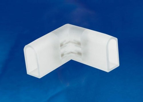Соединитель L-образный Uniel UTC-K-22/N21 CLEAR 010 POLYBAG NEON 8х16мм картинка 